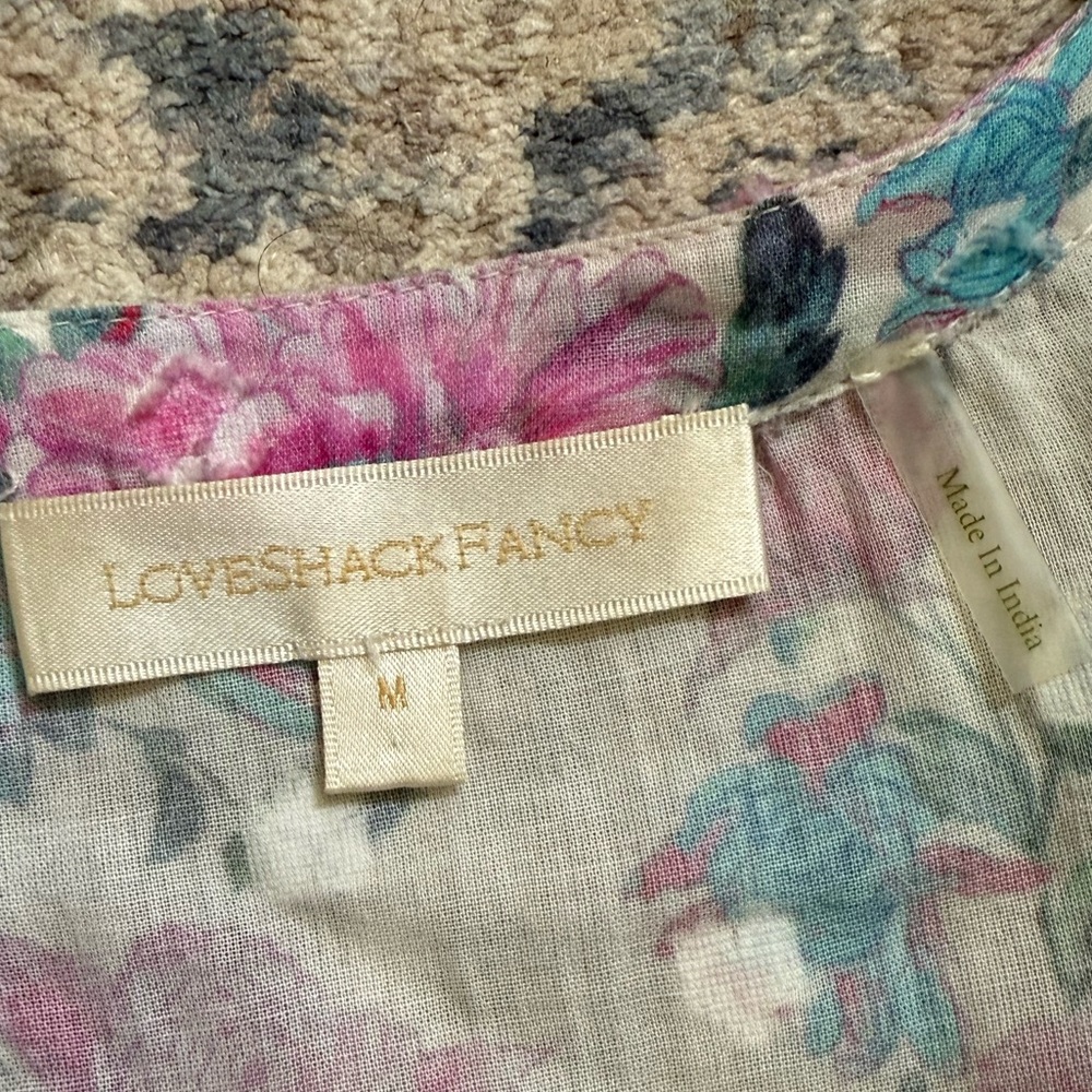 LoveShackFancy / Renate Blouse in Sea Orchid - Picture 8 of 9